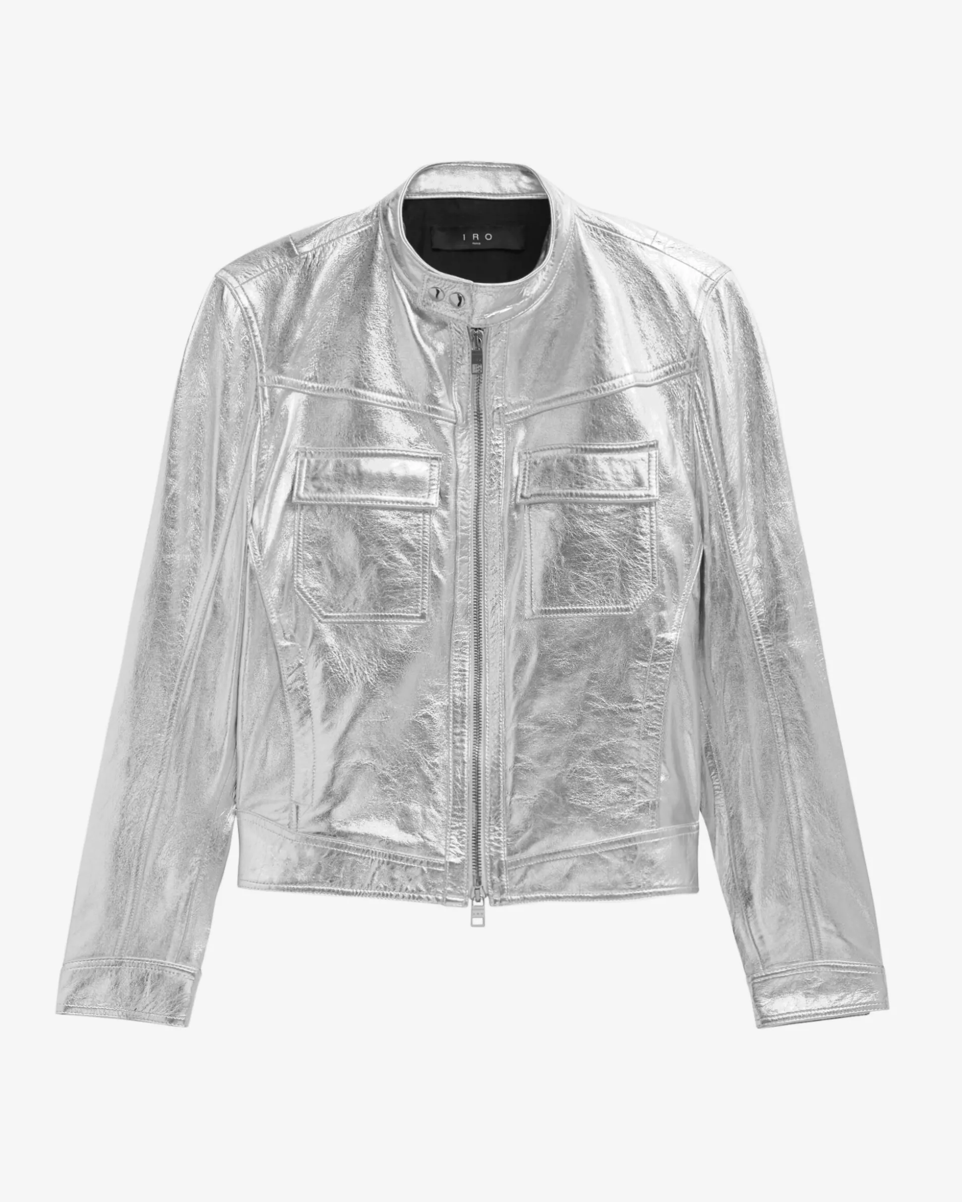 Blouson En Cuir Metallise Irown