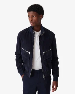 Blouson En Cuir Suede Blose