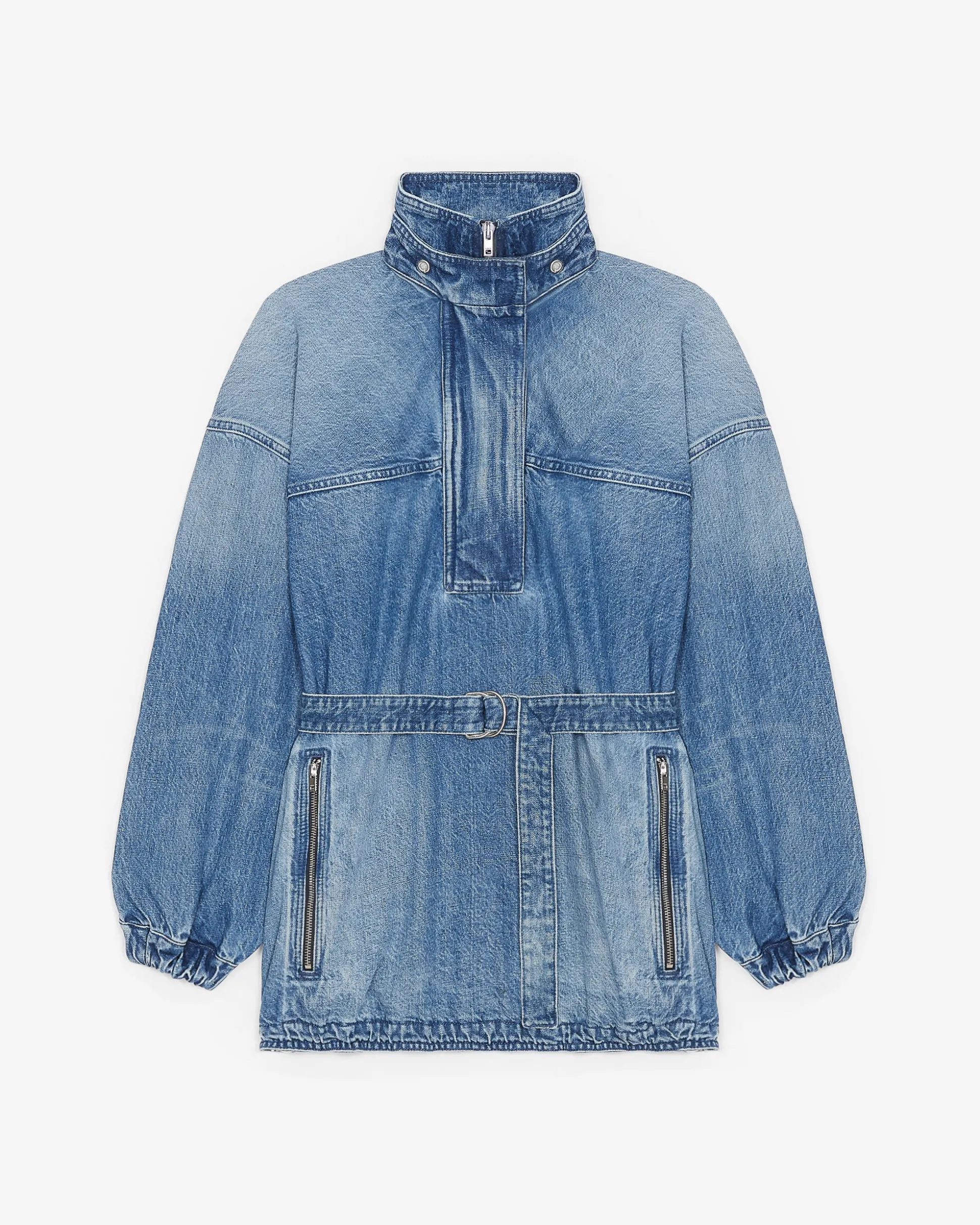 Blouson En Jean Col Montant Asya
