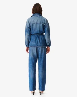 Blouson En Jean Col Montant Asya