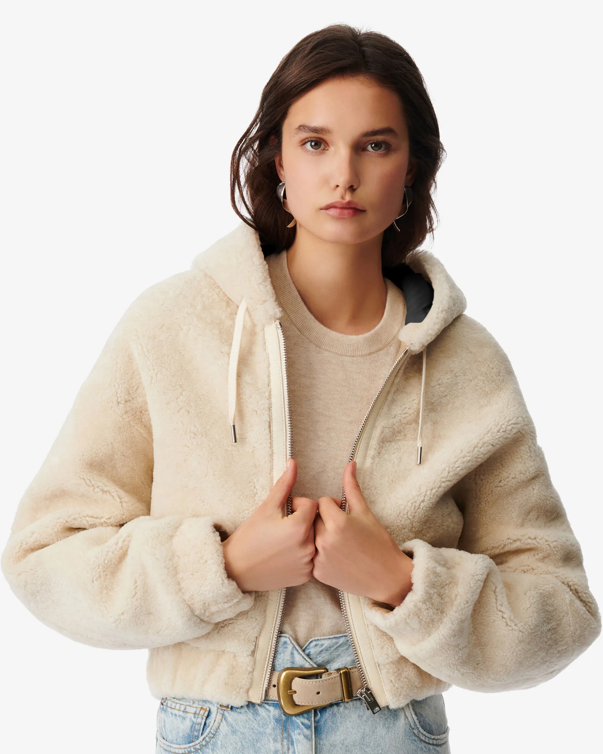 Blouson En Peau Lainee Qaram