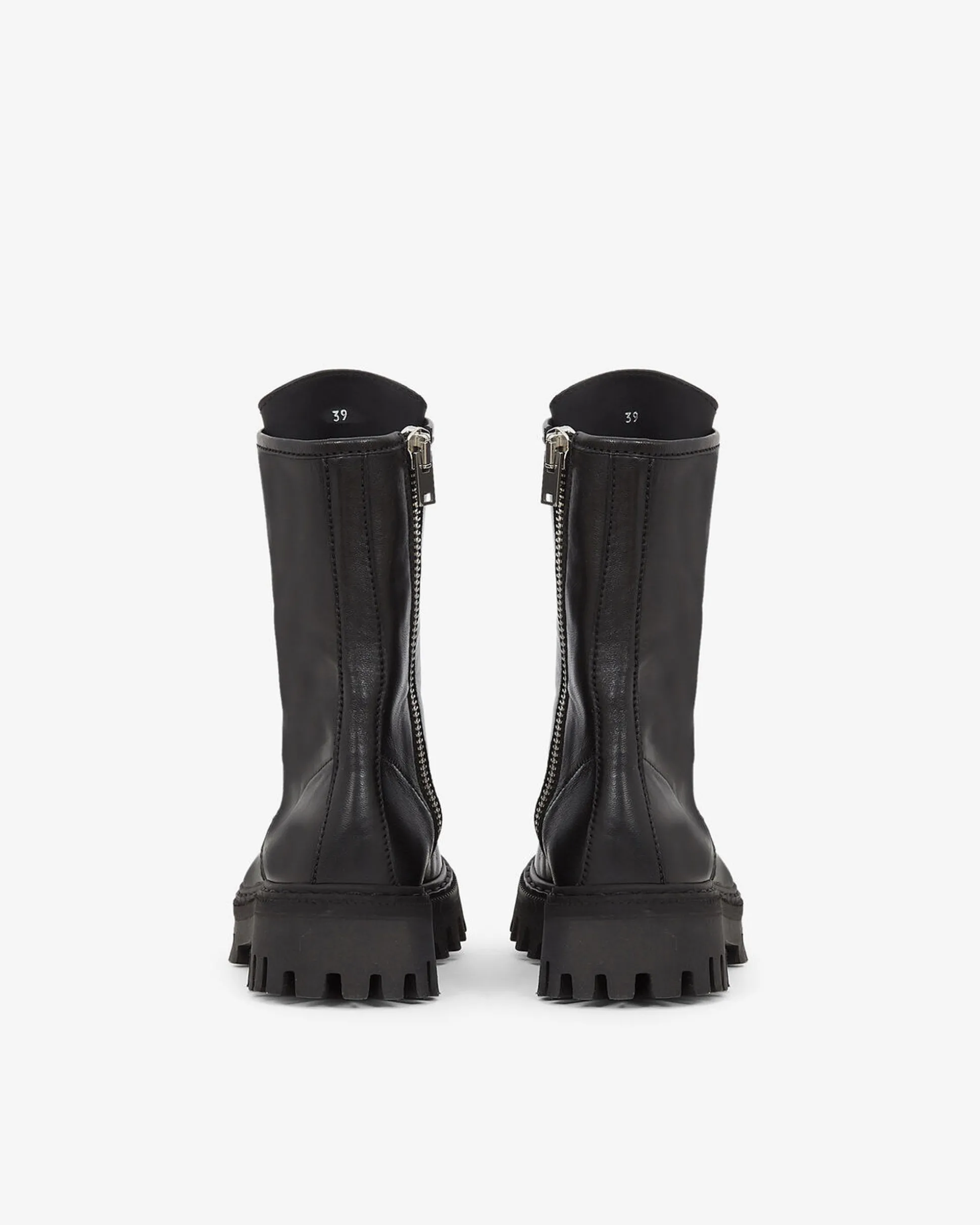 Boots En Cuir A Lacets Kosmic