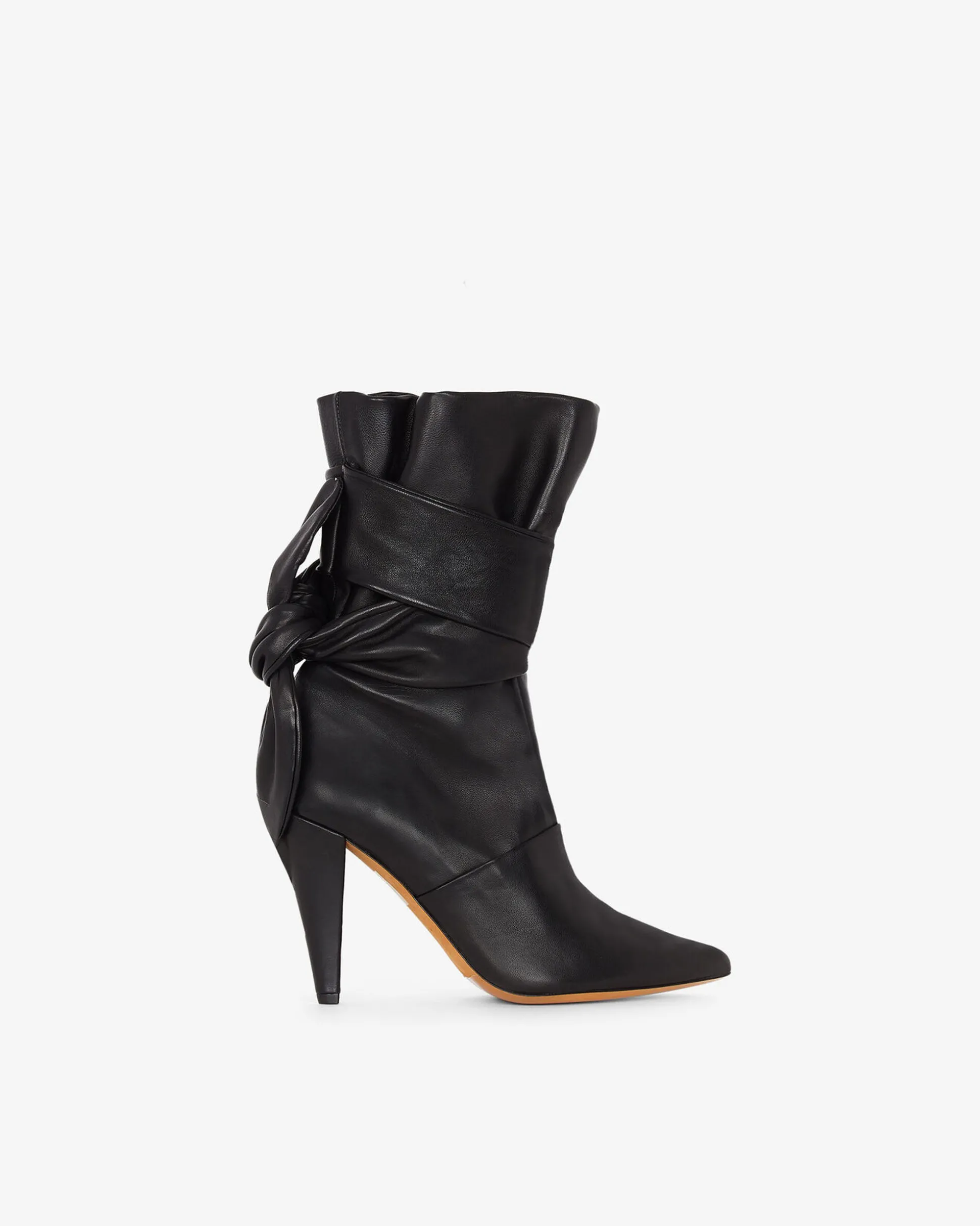 Bottines En Cuir Nori