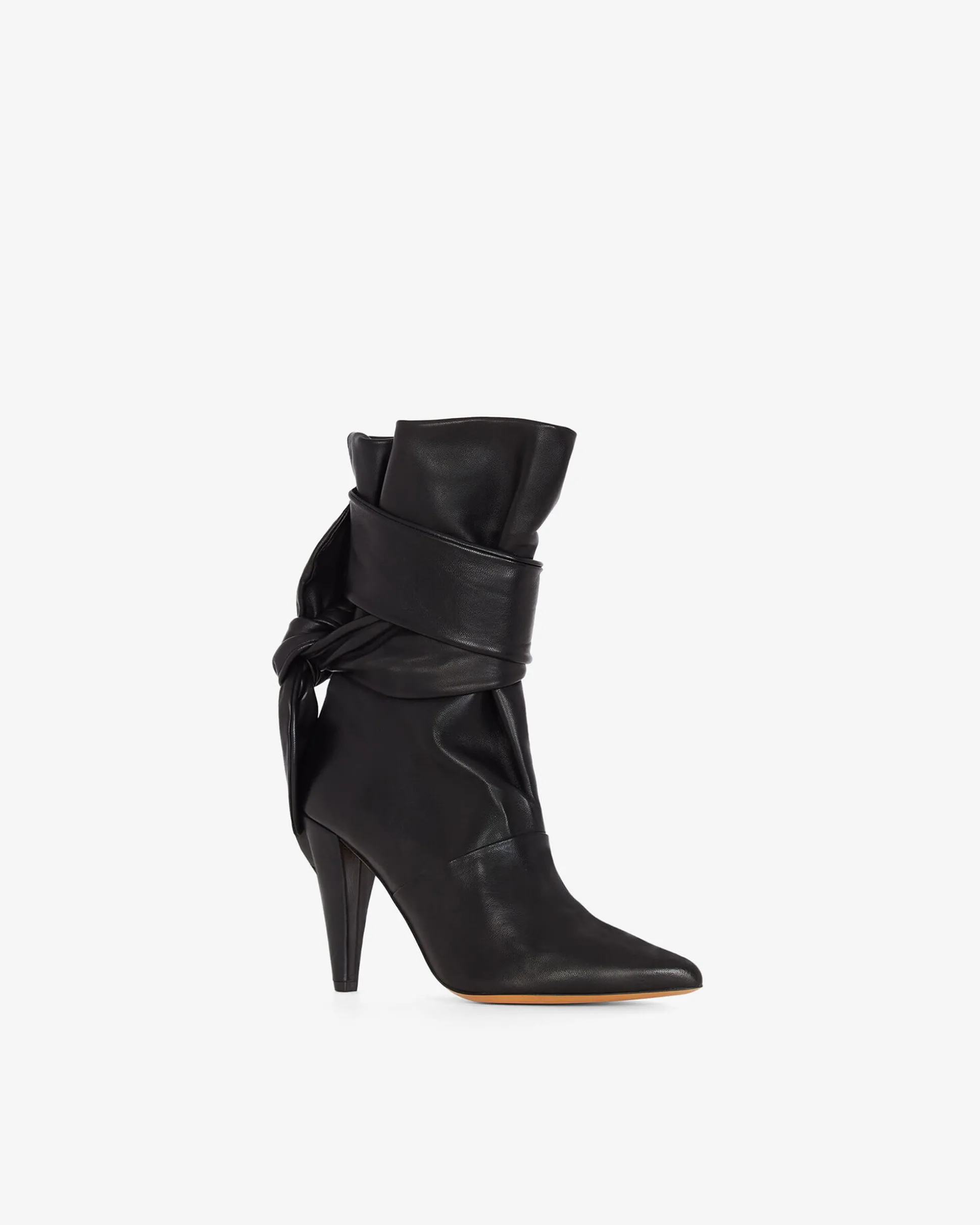 Bottines En Cuir Nori