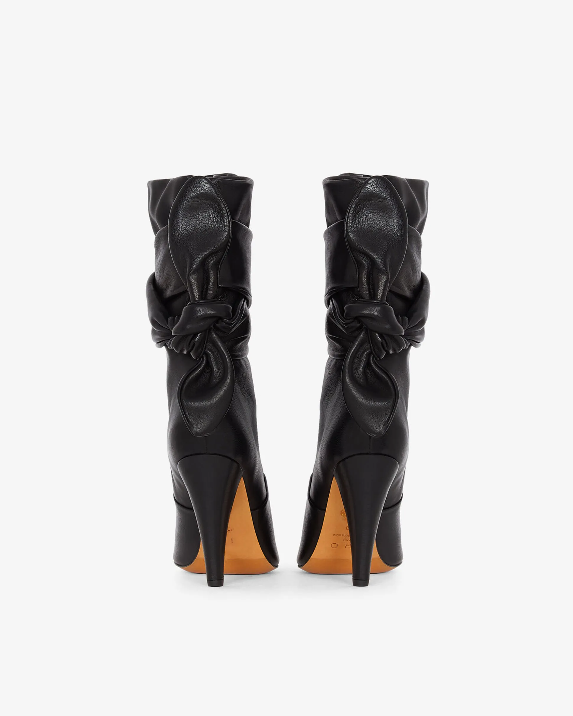 Bottines En Cuir Nori