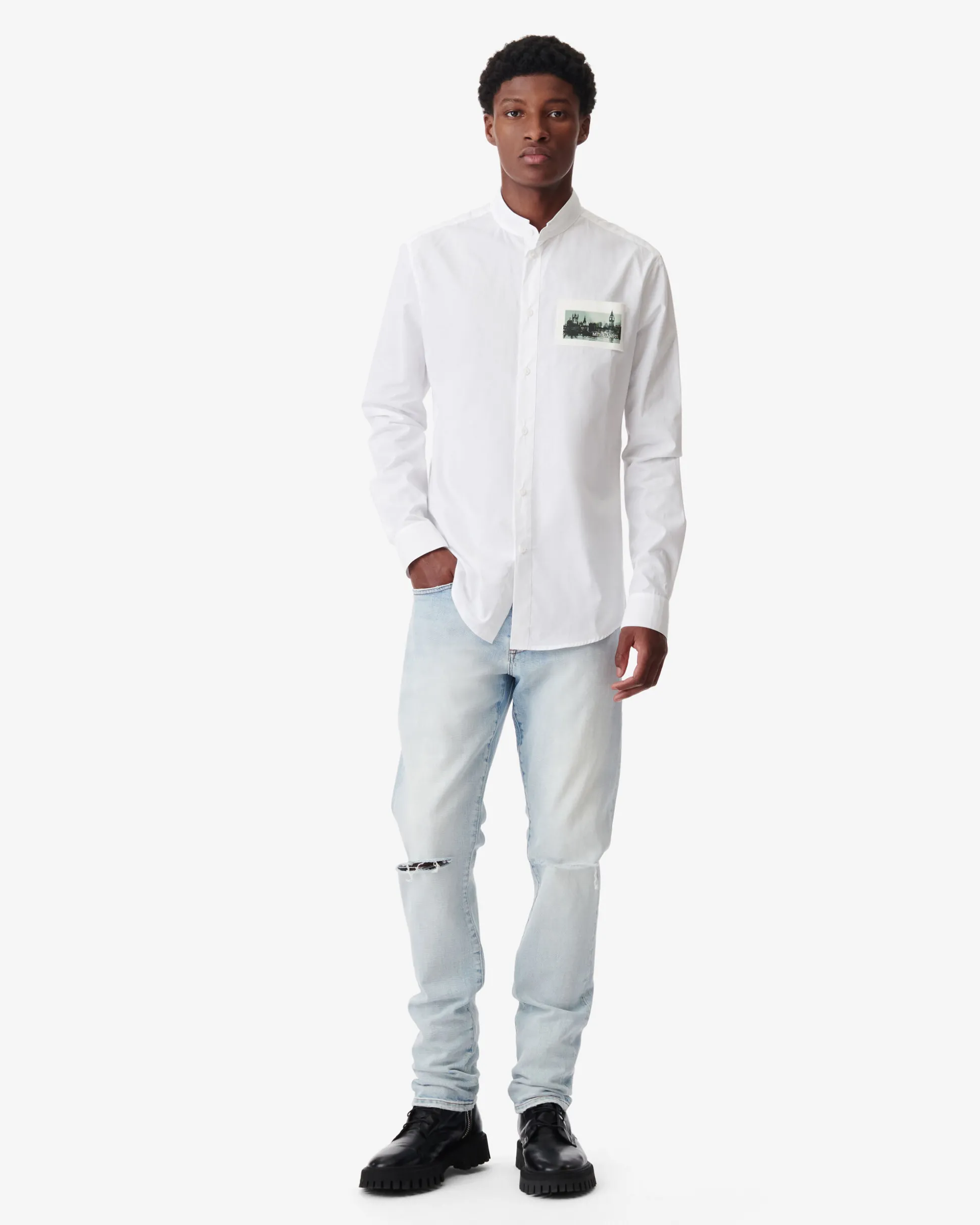 Chemise Col Mao Ronan