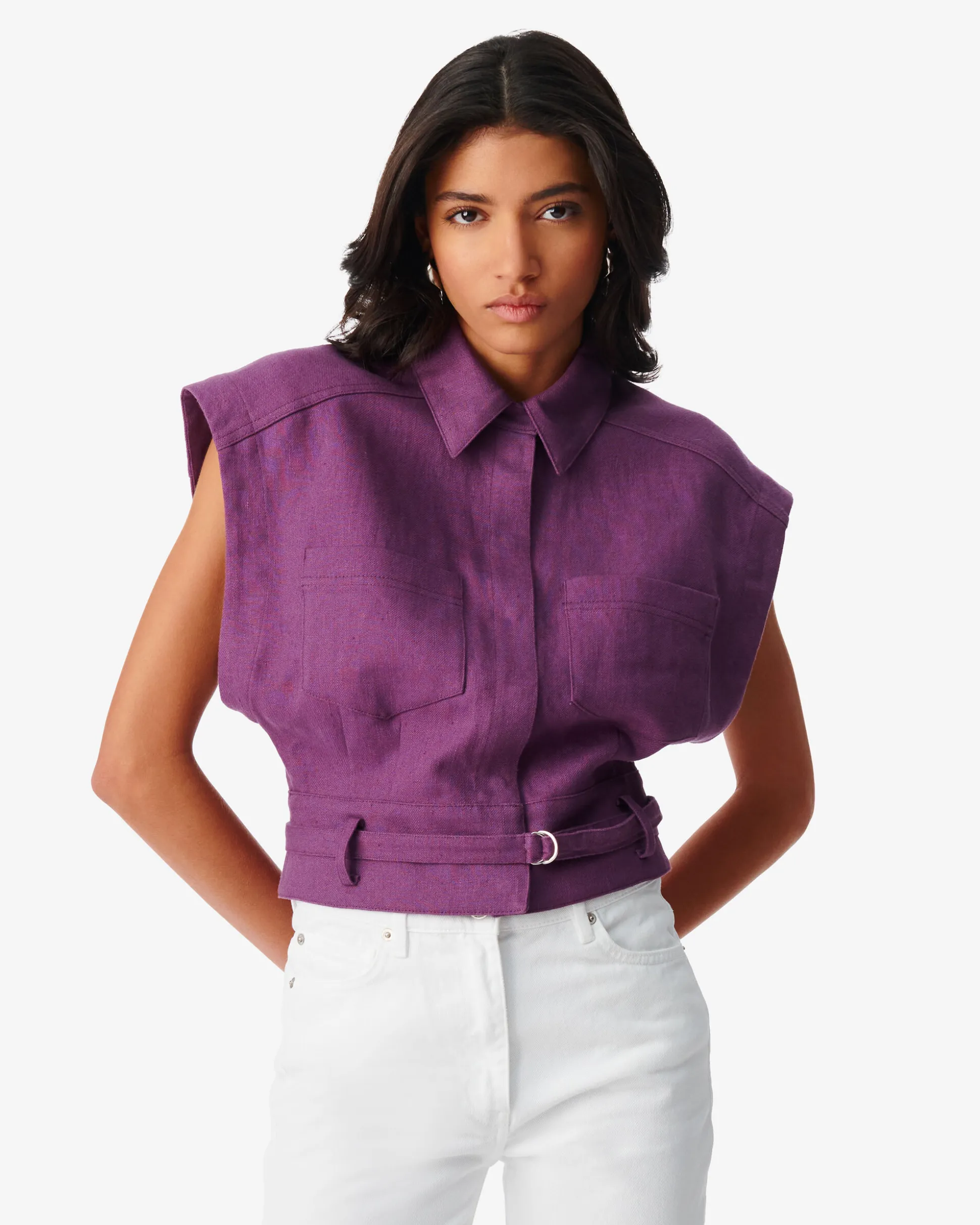 Chemise Sans Manches Saima