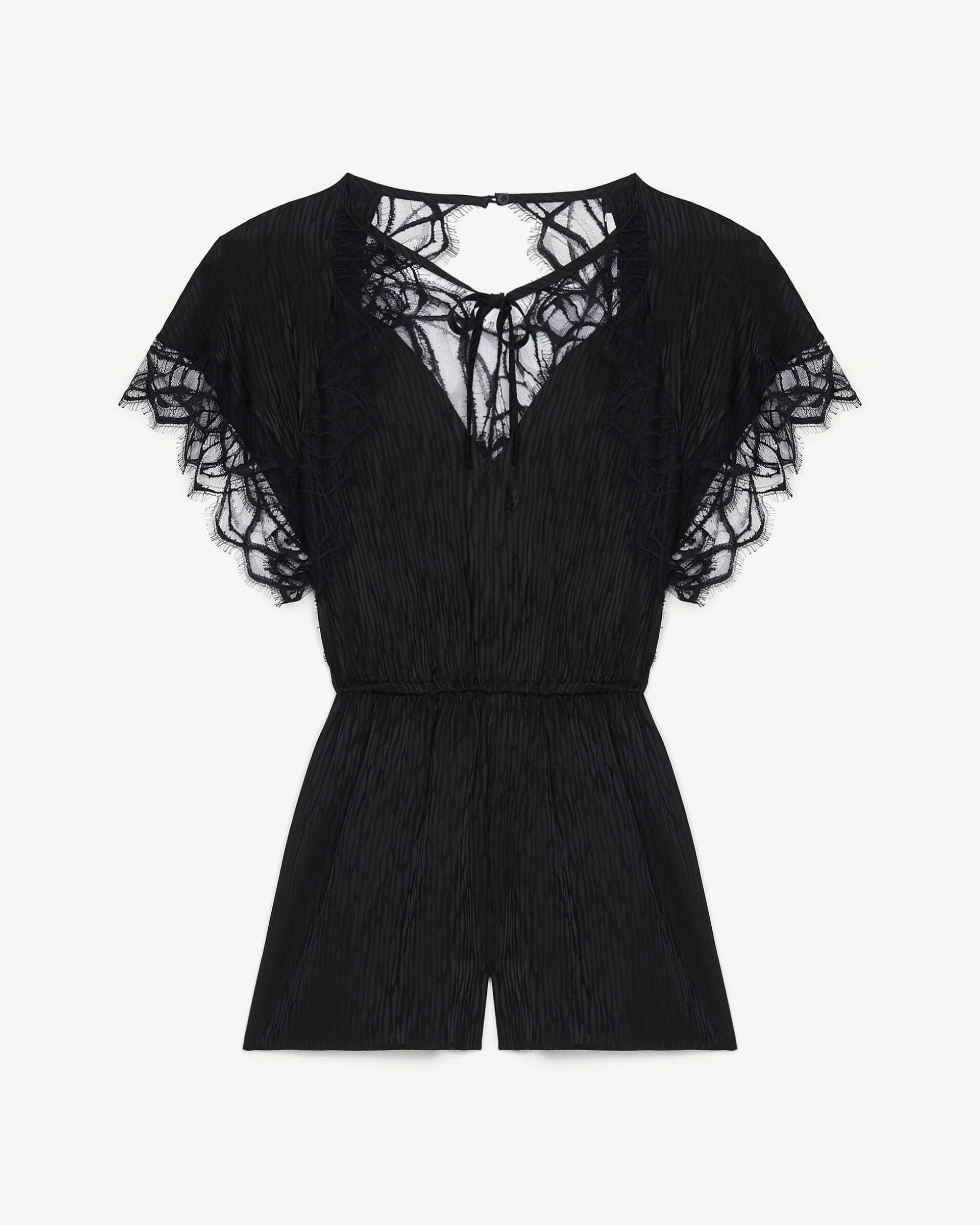 Combishort Col V A Dentelle Haku