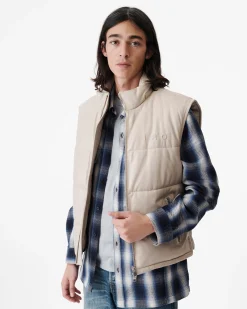 Doudoune Sans Manches En Cuir Inra