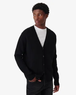 Gilet Logo Col V En Laine Felio