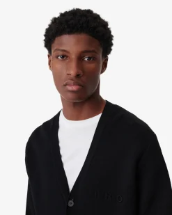 Gilet Logo Col V En Laine Felio