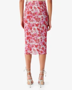 Jupe Midi Imprimee Marca