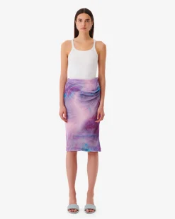 Jupe Midi Plumetis Leonide