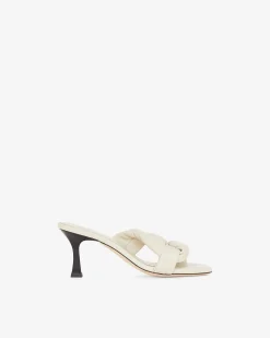 Mules A Talons En Cuir Dydlee Drape