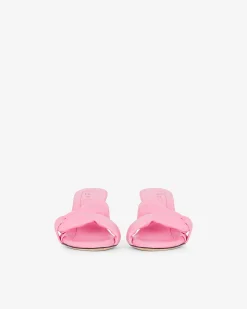 Mules A Talons En Cuir Dydlee Drape