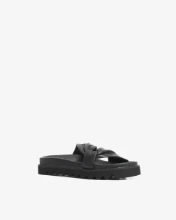 Mules En Cuir Bydlee Drape