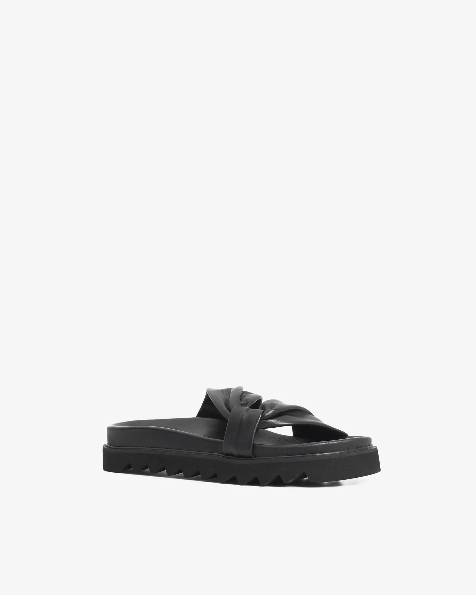 Mules En Cuir Bydlee Drape