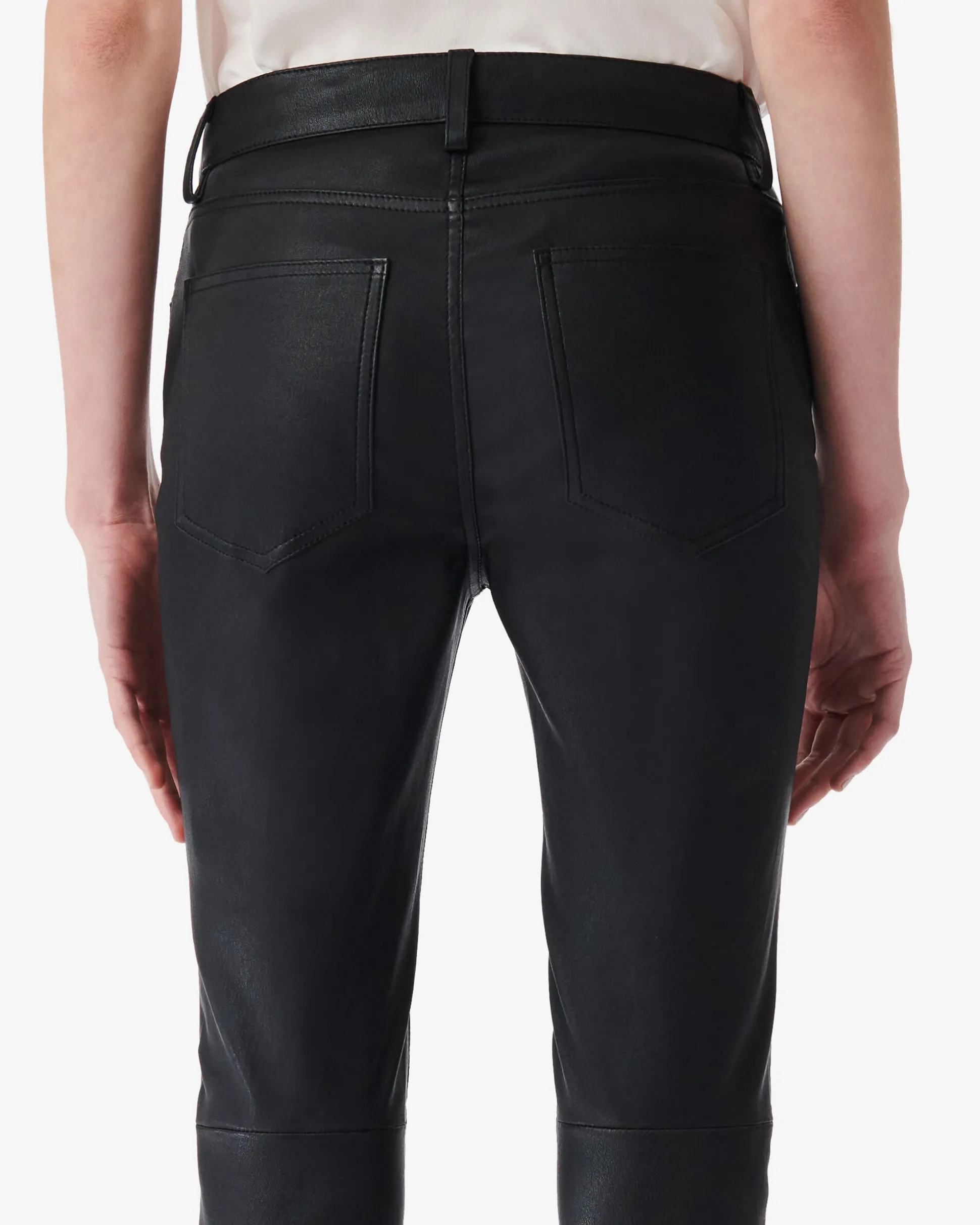 Pantalon En Cuir Zaslim