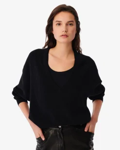 Pull Crop Et Col V Viola