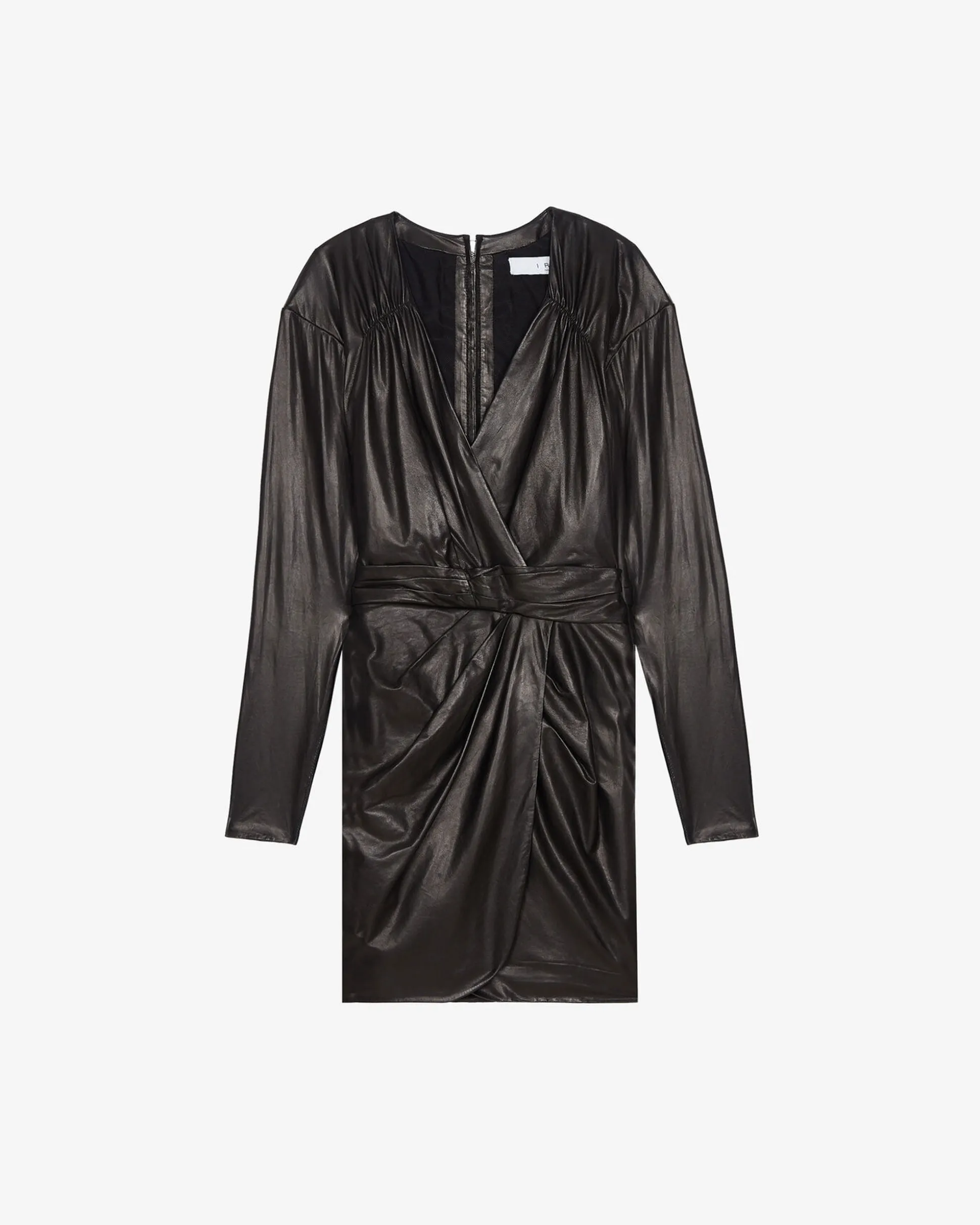 Robe Ajustee En Cuir Belina