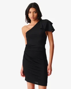 Robe Asymetrique A Volants Gaska