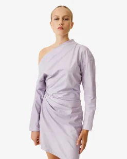 Robe Asymetrique En Cuir Calla