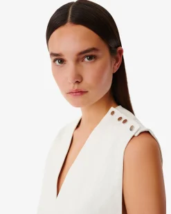 Robe Asymetrique En Cuir Jeane