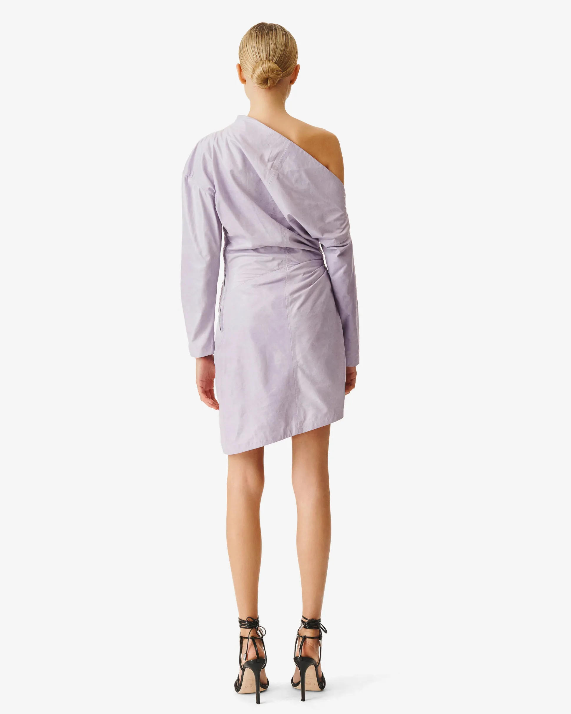 Robe Asymetrique En Cuir Calla