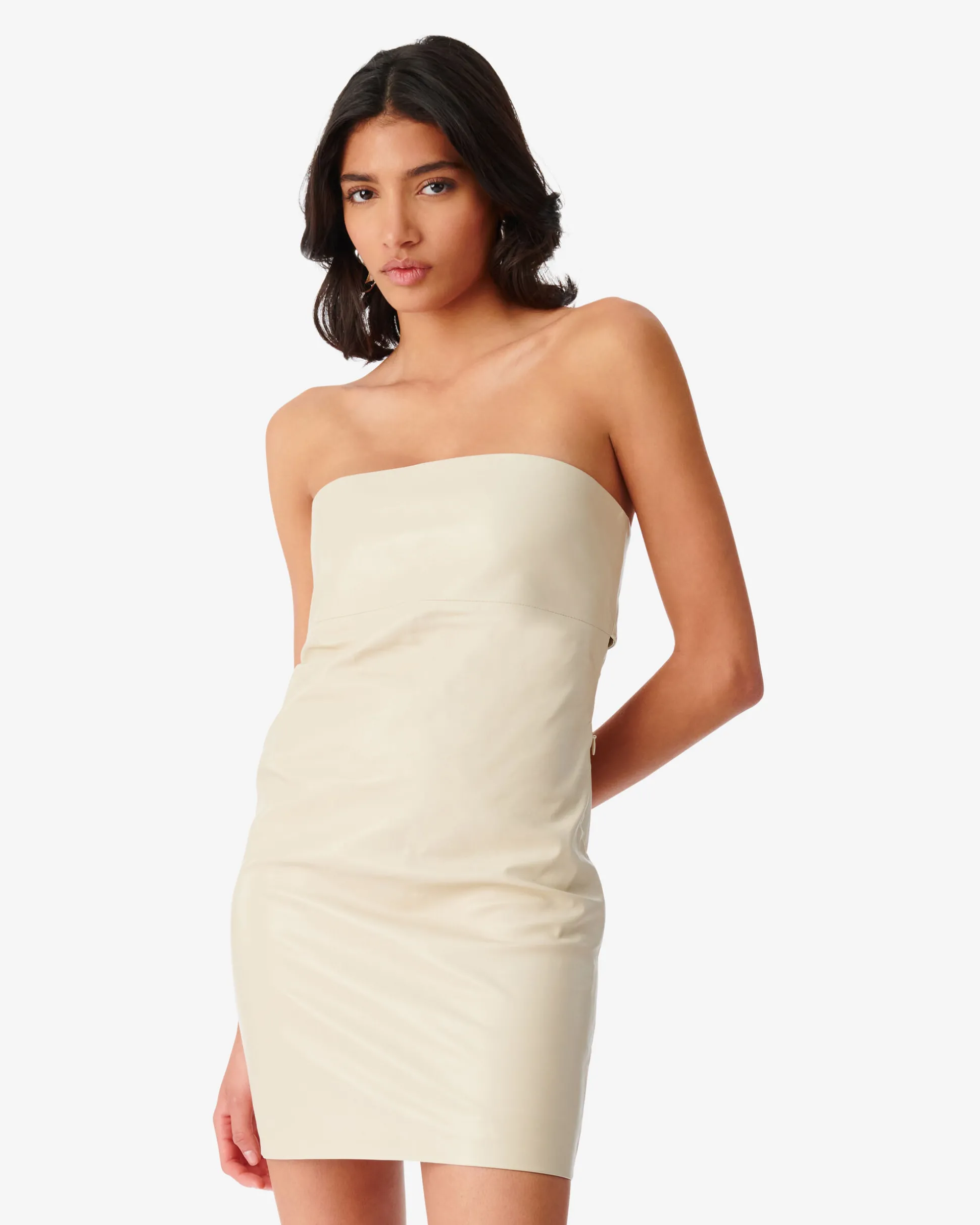 Robe Bustier En Cuir Lubia