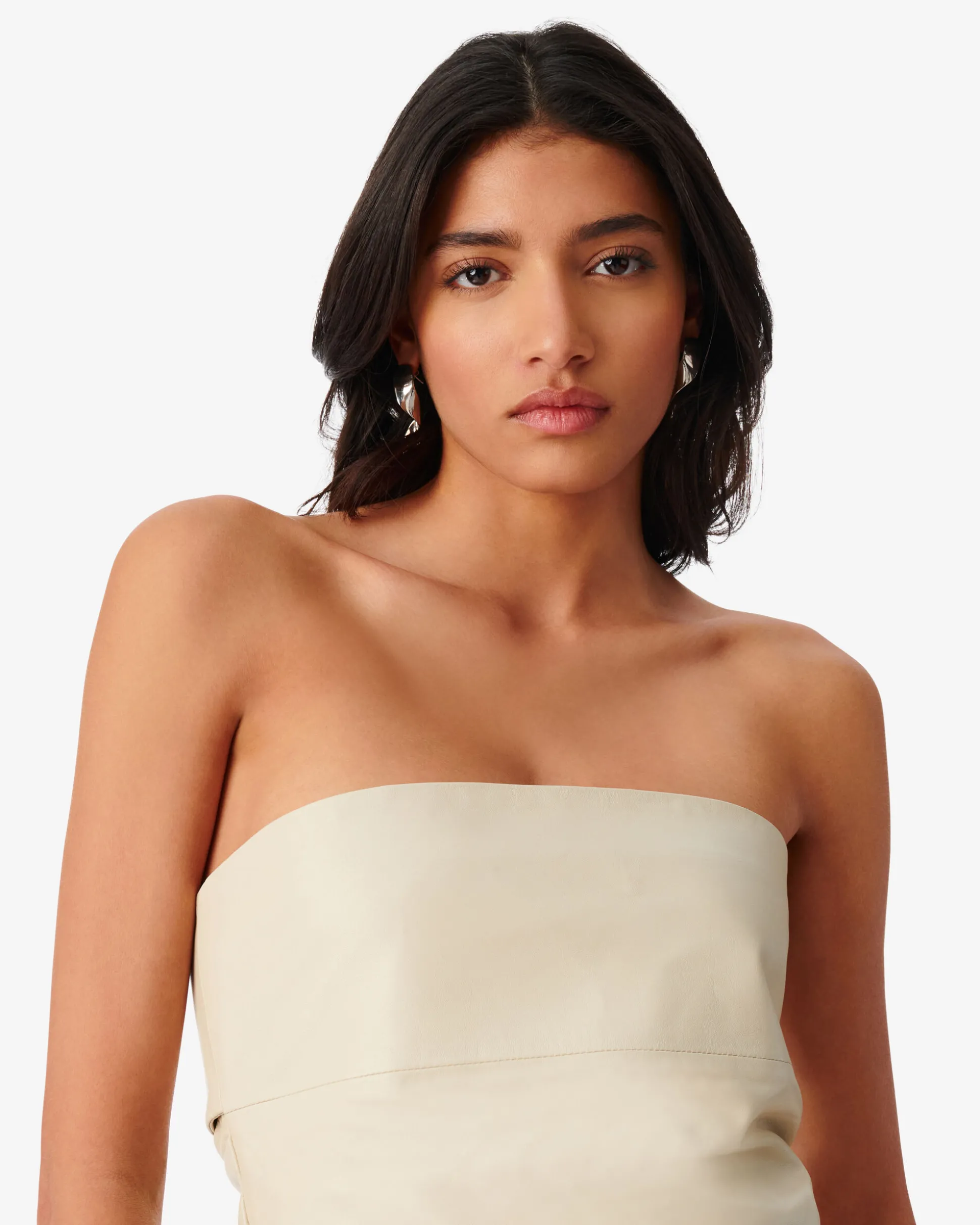 Robe Bustier En Cuir Lubia