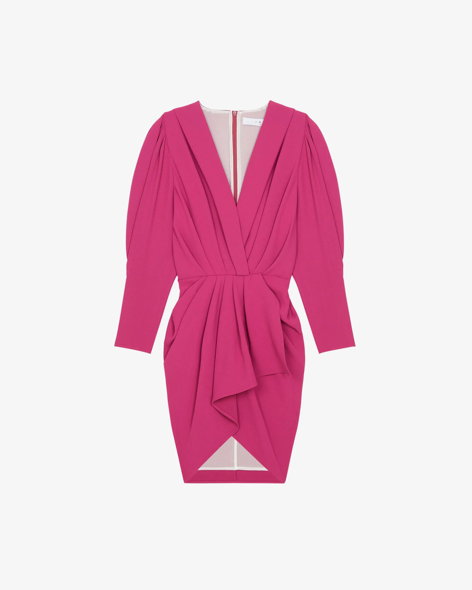 Robe Courte A Plis Col V Kalea