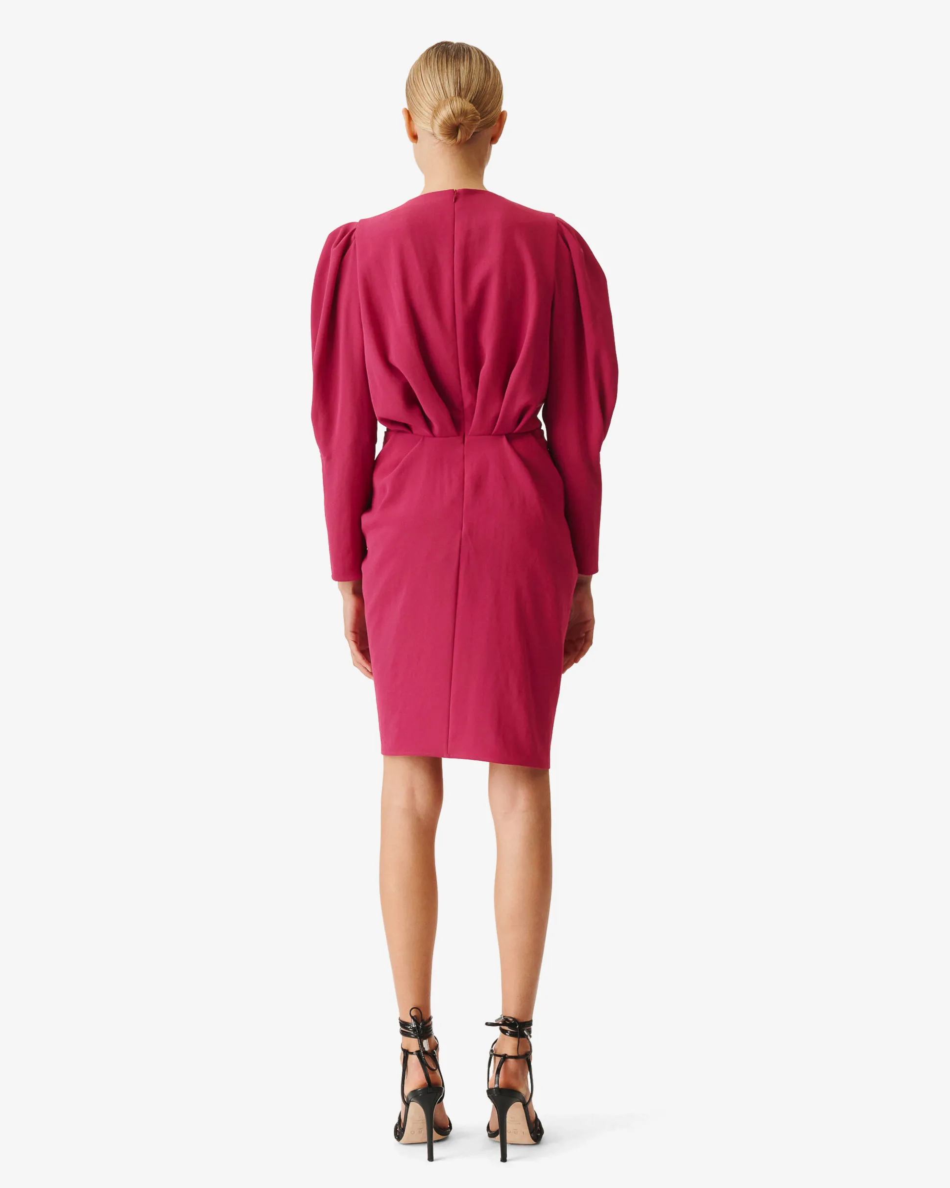 Robe Courte A Plis Col V Kalea