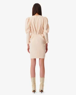 Robe Courte A Plis Col V Kalea