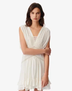 Robe Courte Brodee De Perles Conor