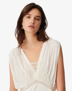 Robe Courte Brodee De Perles Conor