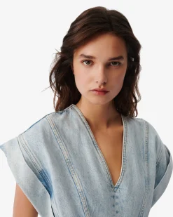 Robe En Jean Ceinturee Pauleen