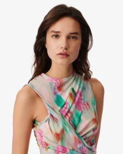 Robe En Jersey A Imprime Zippa