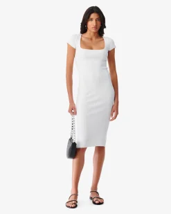 Robe En Maille A Col Carre Phebo