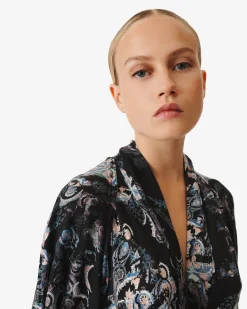 Robe Imprimee Col V Camolla