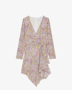 Robe Imprimee Col V Taro