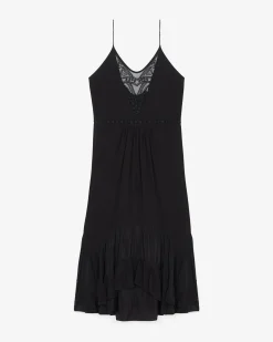 Robe Longue Brodee De Perles Cliff