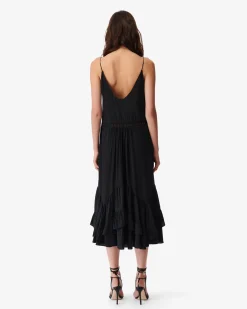 Robe Longue Brodee De Perles Cliff