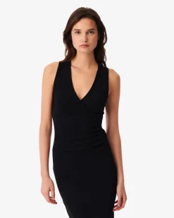 Robe Midi Col V Cindyaspe