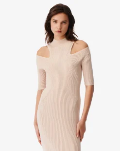 Robe Midi Cotelee Priscilla