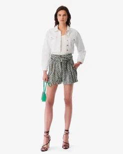 Short Ceinture En Tweed Abrami