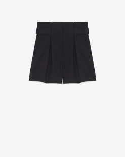 Short Taille Haute A Plis Veloria