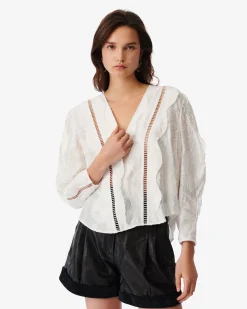 Top A Dentelle Col V Kekoa