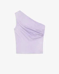 Top Asymetrique En Cuir Oana