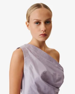 Top Asymetrique En Cuir Oana