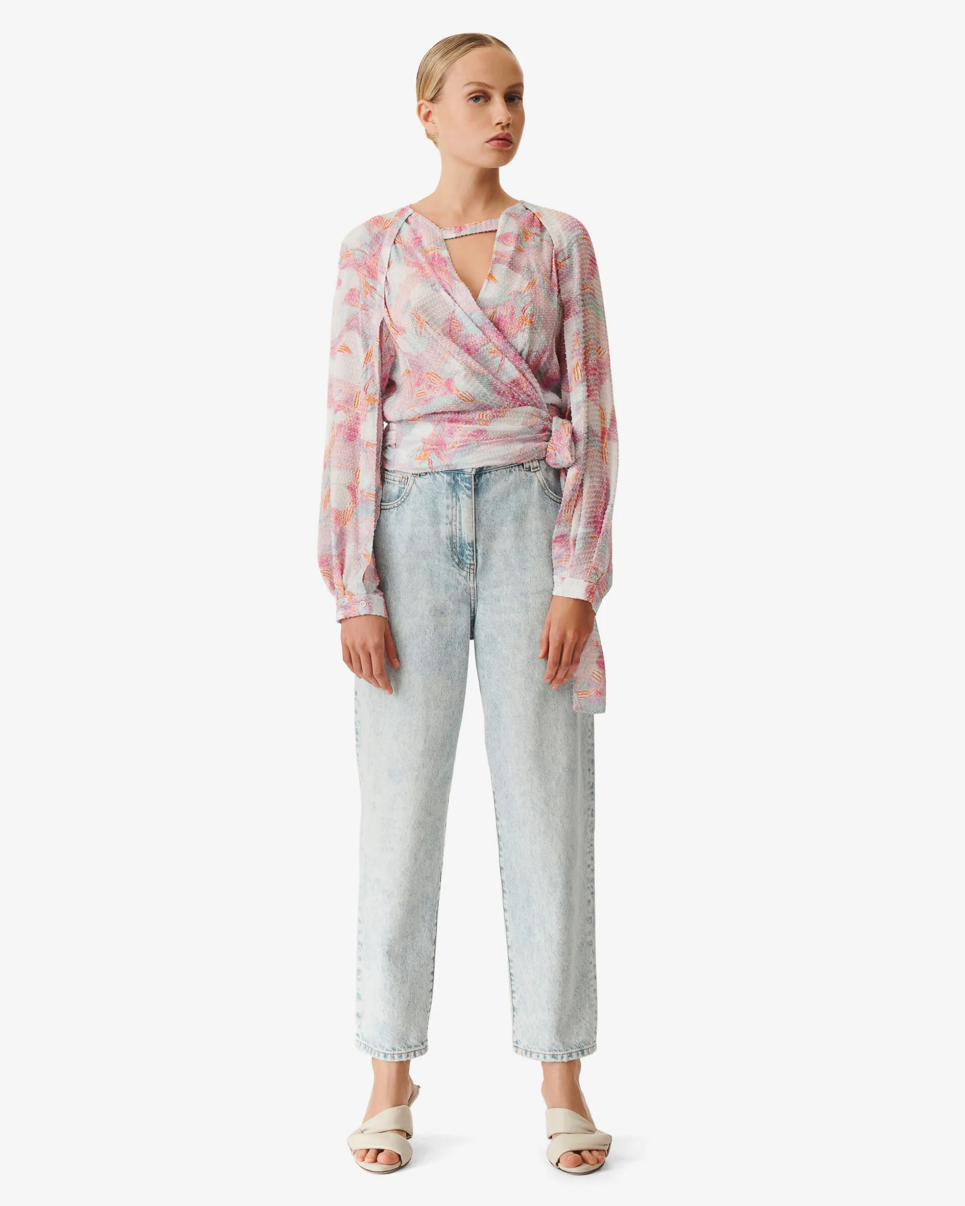 Top Imprime Col V Freddi